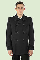 Мужское пальто серое демисезонное Britanets (арт. A-401)