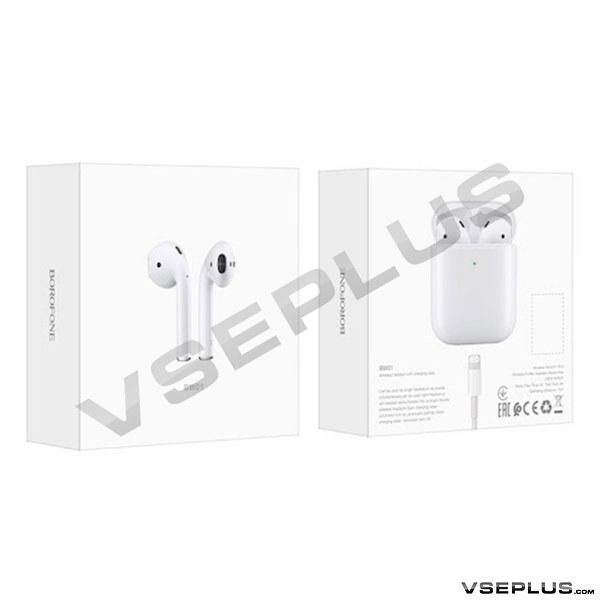 Bluetooth-гарнітура Borofone BW01 TWS, стерео, білий, ціна 560 грн ...