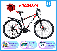 Спортивный горный ВЕЛОСИПЕД с стальной рамой Titan Energy 29"20" 2021р, Велосипед Energy 29" 20" Красный