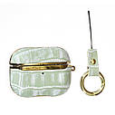 Чехол Onegif Leather Croco AirPods Pro,  Green, фото 2