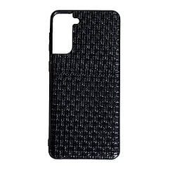 Накладка Leather Case Samsung S21 Plus, Плетенка