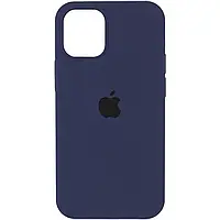 Оригинальный силиконовый чехол на Apple Iphone 13 Pro Midnight Blue