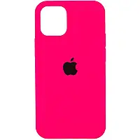 Оригинальный силиконовый чехол на Apple Iphone 12 Pro Max Neon Pink