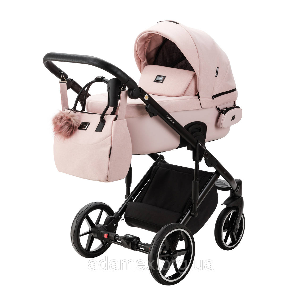 Коляска Adamex Lumi Air (Thermo) PS107 рожевий