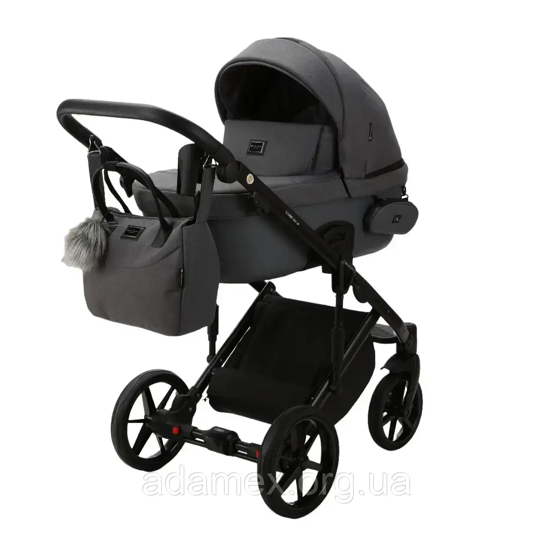 Коляска Adamex Lumi Air (Thermo) PS108 графіт, фото 1