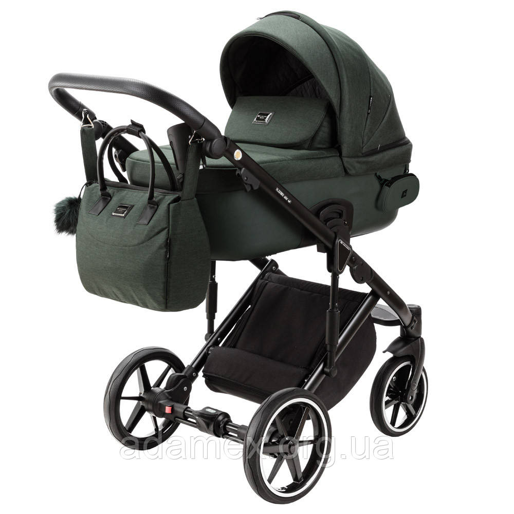 Коляска Adamex Lumi Air (Thermo) PS98 темно зелений, фото 1