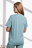 Стильна футболка для вагітних та годування MUSE NR-31.057 полин, фото 5