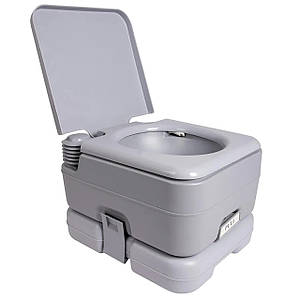 Туристичний переносний біотуалет з механізмом змивання Bo-Camp Portable Toilet Flush, 10 л (Grey)