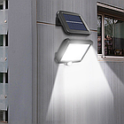 Вуличний ліхтар(15х13,2х3 см)водонепроникний на сонячній батареї BK-128-4COB / Настінний світильник, фото 7
