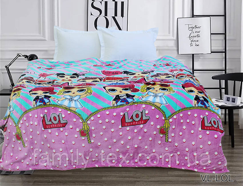 Плед-покривало (мікрофібра) LOL, фото 1