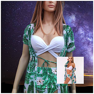 Купальник раздельный с туникой Samegame 912 Лорина белый(В НАЛИЧИИ ТОЛЬКО 44 46 48 50 52 УКР р-ры), фото 1