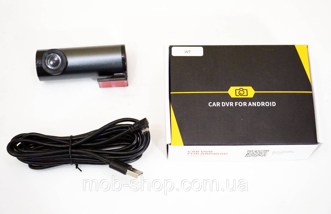 Автомобильный видеорегистратор DVR W7 видео регистратор для подключения к андроид магнитоле по USB - фото 7 - id-p1671791569