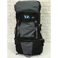 Рюкзак туристический VA T-04-2 85л, серый Топ