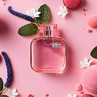 Туалетная вода Lacoste L. 12.12 Pour Elle Sparkling 90 ml женские духи Лакост Спарклинг Лакоста розовая