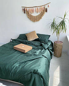 Якісна постільна білизна страйп-сатин 100% бавовна, натуральна тканина та преміальне оздоблення