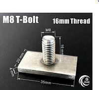 Болт М8 16mm крепление для поперечины Trule Amos 1шт