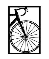 Картина панно из дерева DK Велосипед (pn130) 68х46 см