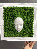 Картина зі стабілізованим мохом "Лісова німфа" 3D ефект MiNature Moss