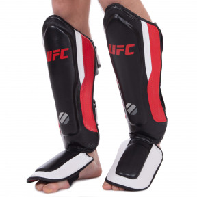 Захист гомілки й стопи для єдиноборств UFC PRO Training UHK-69979 S-M червоний-чорний