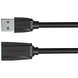 Подовжувальний кабель Vention USB 3.0 Type A для передачі даних 5 Гбіт/с 3 м Чорний VAS-A45-B300, фото 4