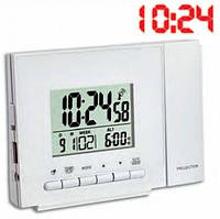 Часы проекционные TFA, USB, адаптер, белый, 126x53x93 мм (60501302)