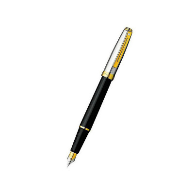 Ручка пір'я Sheaffer PRELUDE Black/Palladium GT FP M (Sh337004)