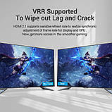 Відеокабель Vention HDMI 2.1 8K/60Гц 4K/120Гц 48 Гбіт/с HDR Dolby Vision HDR10 1 м Чорний AANBF, фото 4