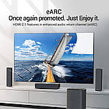 Відеокабель Vention HDMI 2.1 8K/60Гц 4K/120Гц 48 Гбіт/с HDR Dolby Vision HDR10 1 м Чорний AANBF, фото 5