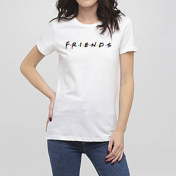 Жіноча футболка з принтом Friends від KLik Print hotdeal білого кольору