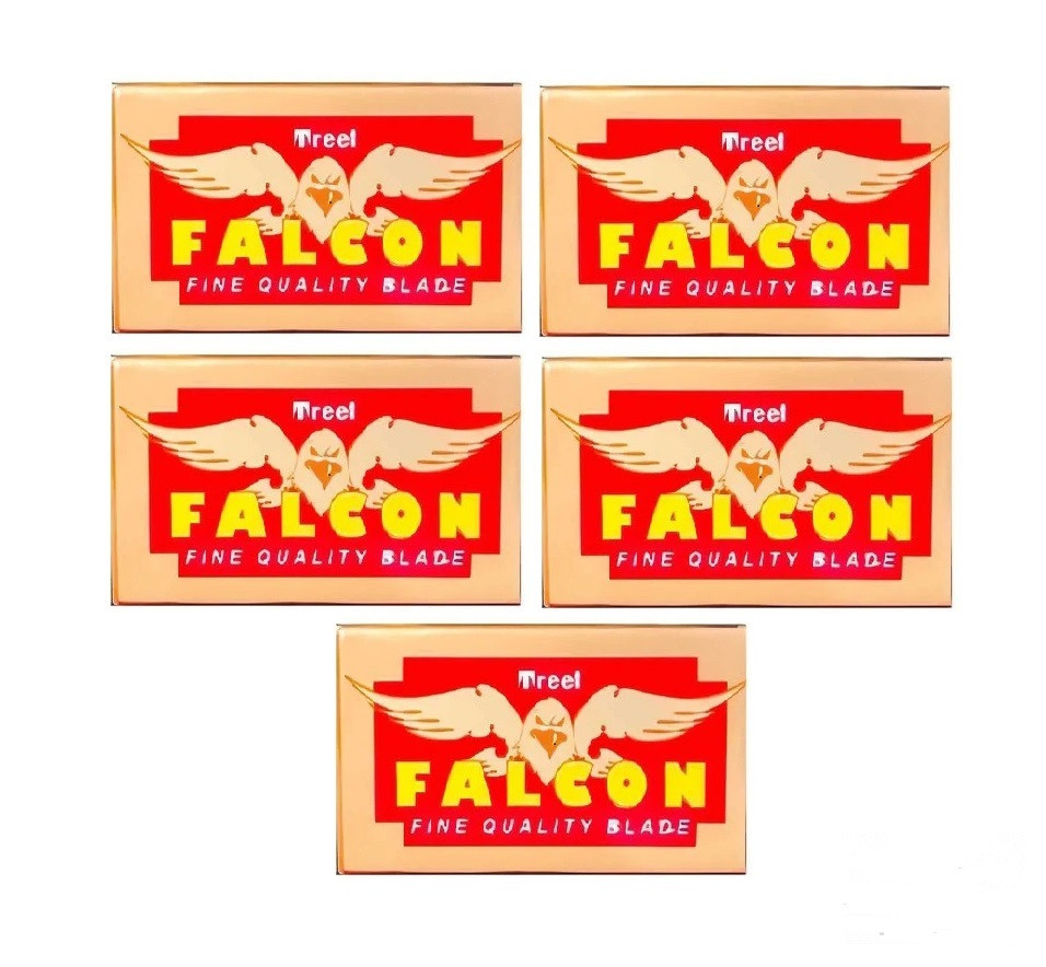 Леза Treet Falcon Carbon Steel Razor Blades 50 шт