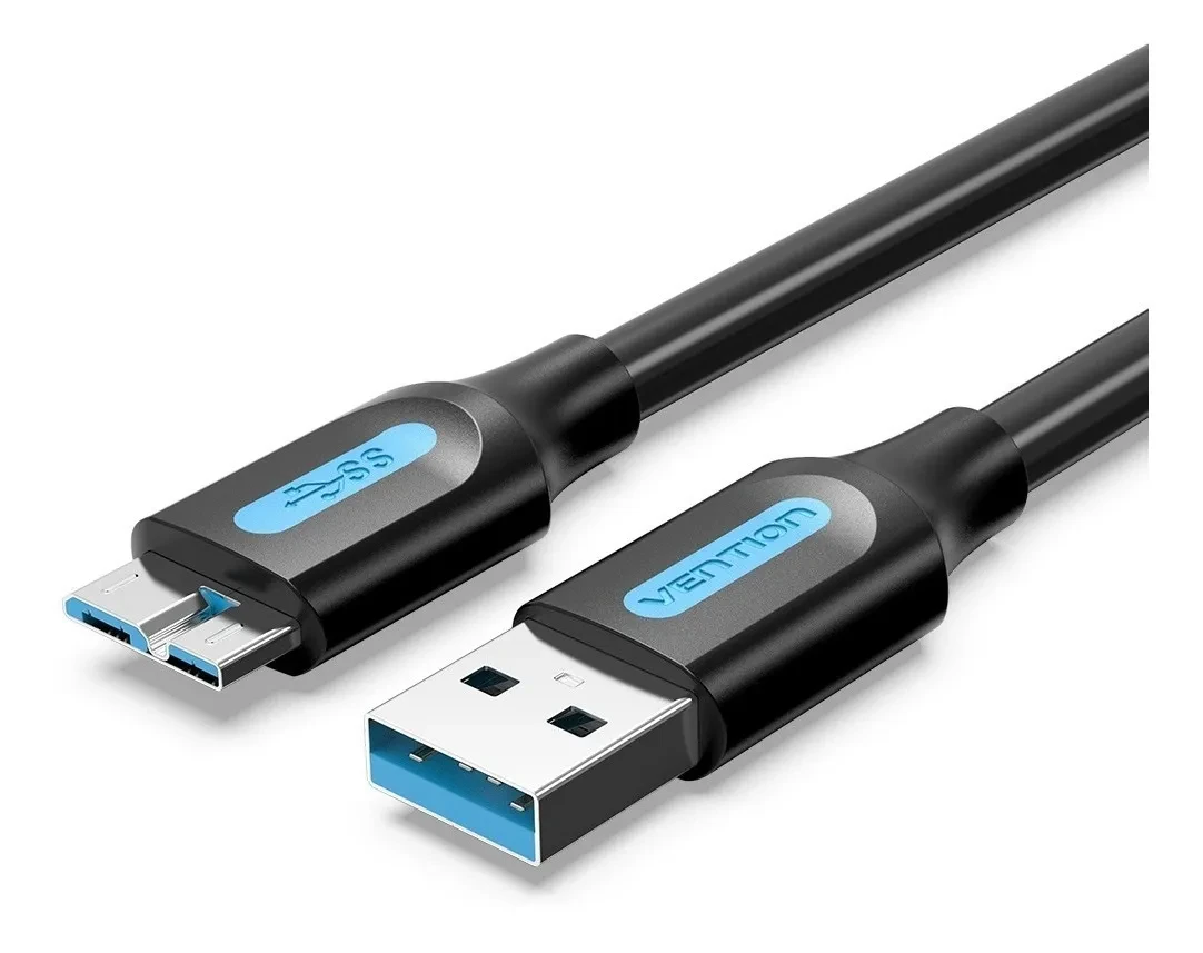 Кабель Vention COPBH USB Type-A 3.0 папа AF- BF Micro-USB Type-B 3.0 2M Black ПВХ