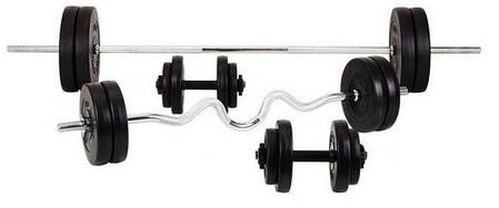 Штанга + Гантелі Набір 80 кг, фото 1