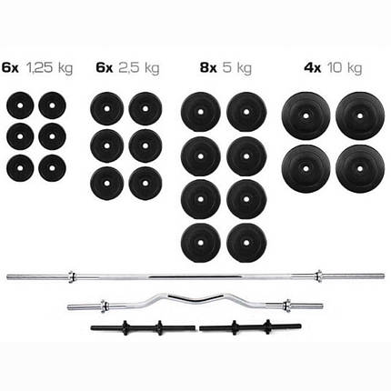 Штанга + Гантелі Набір Premium 120 кг, фото 1