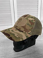 Военная кепка Мультикам Каратель бейсболка с липучкой под шеврон с сеткой кепка ВСУ армейская (DB-11826)