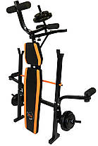 Лава Для Жиму WCG 0055 + Приставка Скотта Набір HARD штанга 148 КГ, фото 4