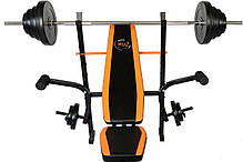 Лавка для жиму WCG 0055 + Штанга 50 кг, фото 4