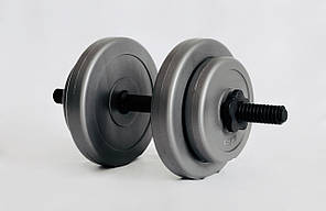 Гантелі 2х8кг GREY, фото 3