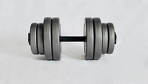 Гантелі 2х15кг GREY, фото 2