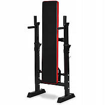 Лавка для жиму (складна) для преса, бруси. WCG 2020 чорна Лавка під штангу, фото 3