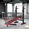 Лавка для жиму (складна) для преса, бруси. WCG 2020 чорна Лавка під штангу, фото 10