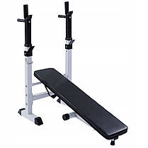 Лавка для жиму 3 в 1 WCG 2020 + Штанга + Гантелі Набір Premium 110 кг + Гиря 16 кг в Подарунок, фото 5
