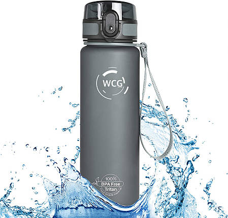 Спортивна Пляшка для води WCG Grey 0.5 л, фото 1