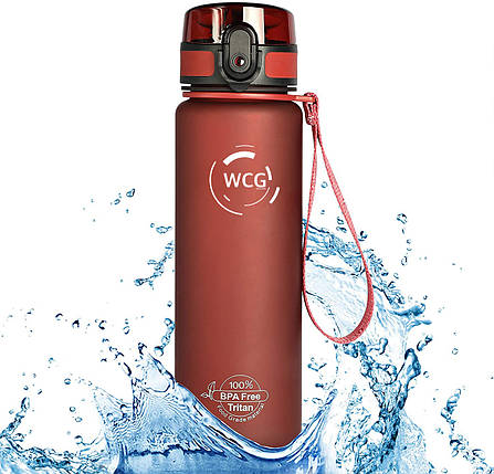 Пляшка для води WCG Red 0.5 л, фото 1
