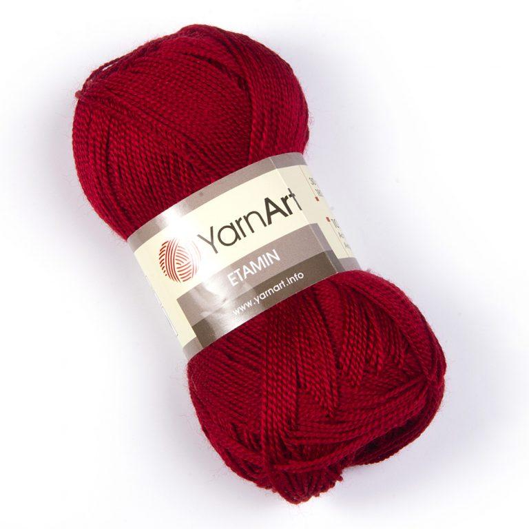 YarnArt Etamin - 450 темно-червоний