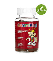 GummiKing, Бузина для детей, малиновый вкус, 60 мармеладок