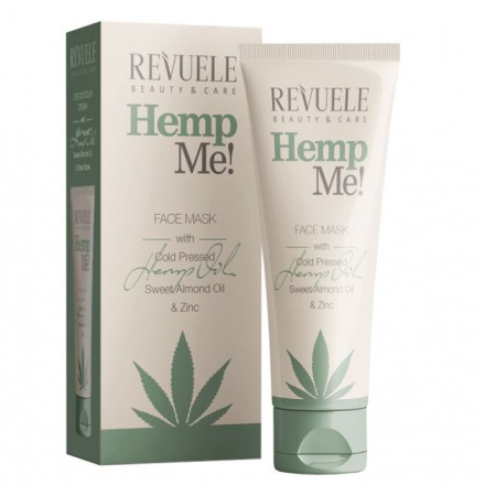 Маска для обличчя очищаюча з коноплею Revuele HEMP ME 80 мл, фото 1