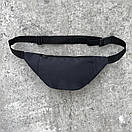 Бананка текстильна чорного кольору з чорним лого, фото 2