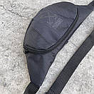 Бананка текстильна чорного кольору з чорним лого, фото 3