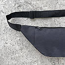 Бананка текстильна чорного кольору з чорним лого, фото 5