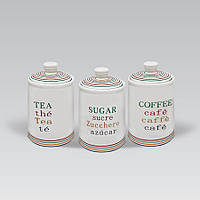 Набор керамических емкостей (чай, кофе, сахар) Maestro For you 3 шт (MR-20031-03CS)